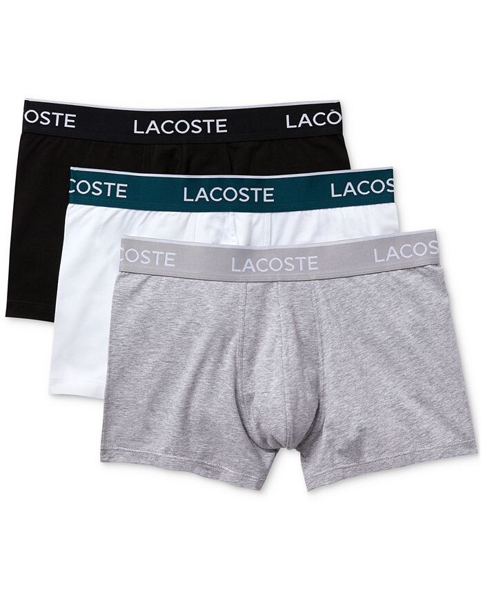 

Мужские чемоданы, 3 шт. Lacoste, цвет Black, White, Silver-Tone Chine