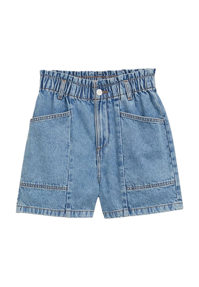 

Джинсовые шорты с эластичным поясом Denim Tom Tailor, цвет 10113 clean mid s