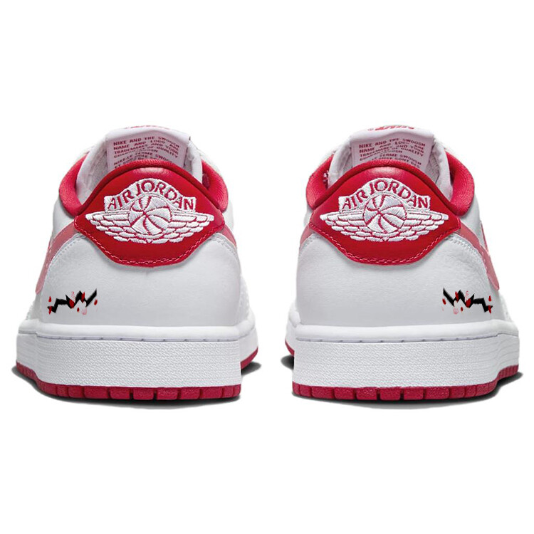 Кроссовки Air Jordan 1 Vintage Basketball Shoes Unisex Low-top Pink/white, белый — фото 4