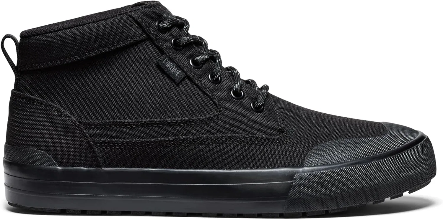 Нейлоновые ботинки Chrome Industries 415 для мужчин и женщин - водоотталкивающие ботинки для работы и отдыха, Black Nylon Black