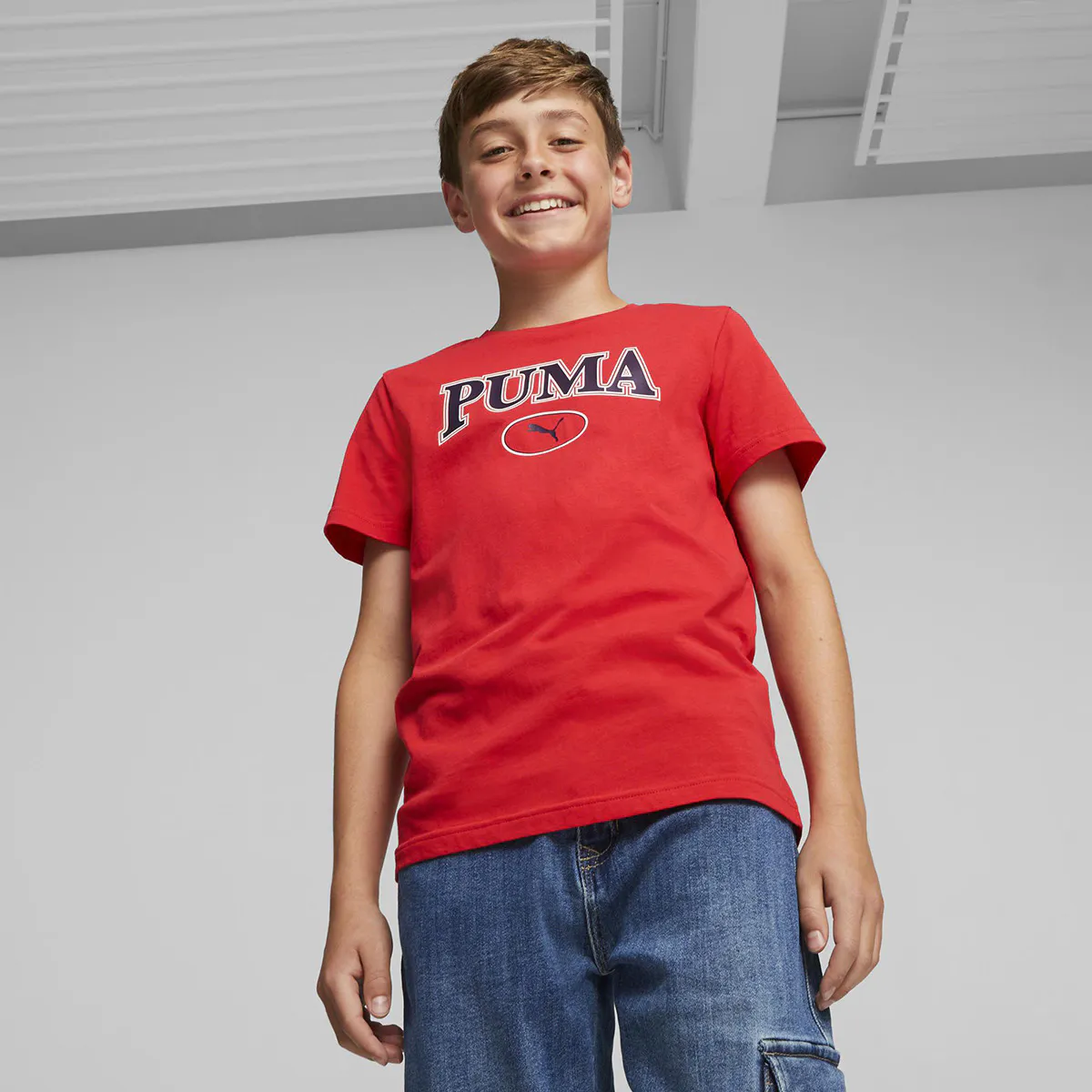 

Детская футболка Puma Squad, красный