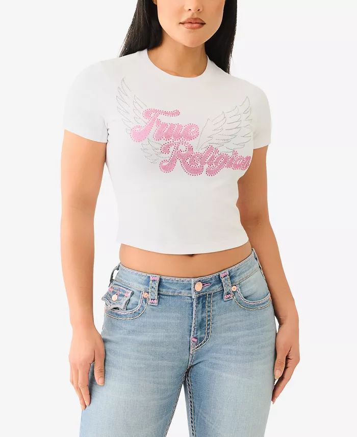 

Женская футболка SS Crystal Wing с коротким рукавом True Religion, черный