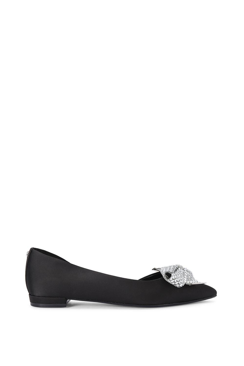 

Атласные туфли без каблуков 'Regal Bow Flat' Carvela, черный