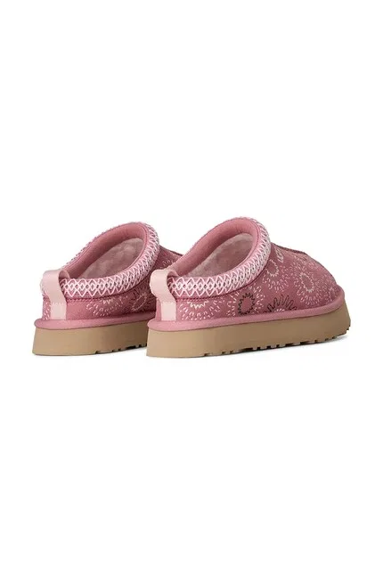 Тапочки детские с вышивкой TAZZ SUN STITCH UGG, розовый — фото 3