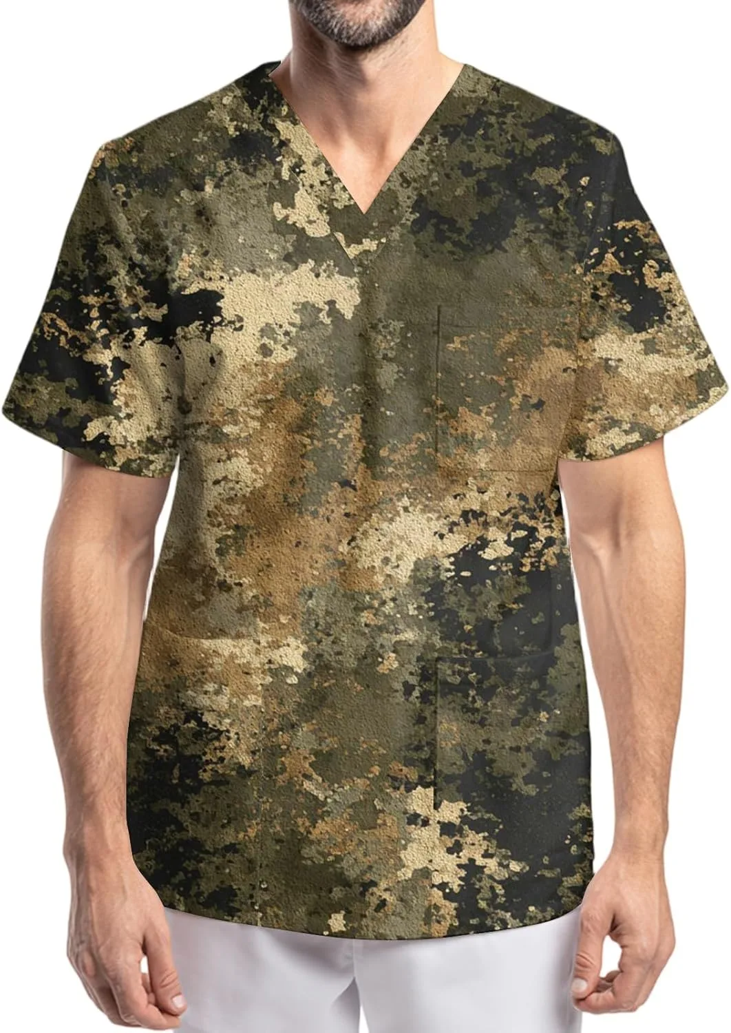 

Мужская камуфляжная толстовка Wenkomg1 с карманами