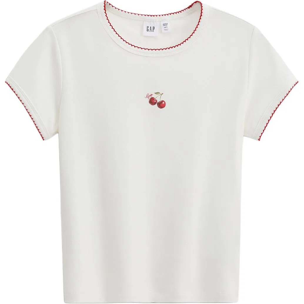 Футболка женская с круглым вырезом Moderate GAP, White