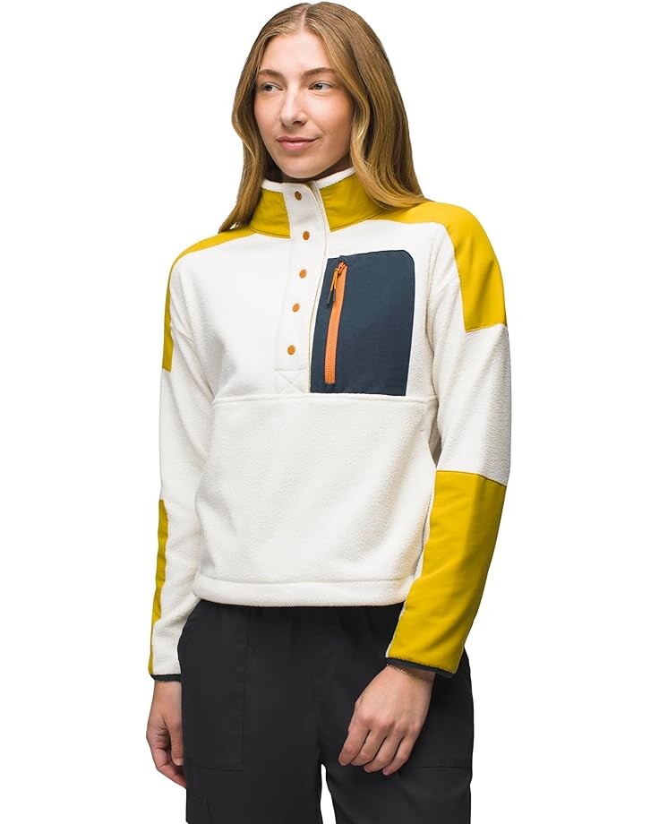 

Свитер Prana Peak Snap Up Fleece, цвет Canvas/Golden Leaf