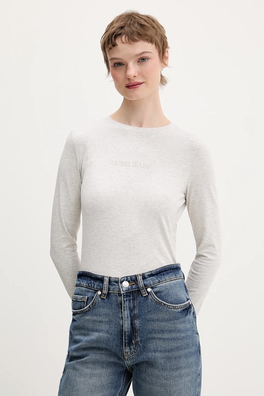 

Лонгслив Guess Jeans, серый