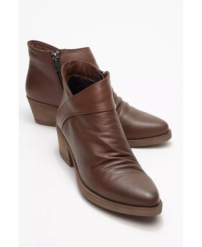 Кожаные ботинки Chunky (женские) Forever & Always Shoes, коричневый