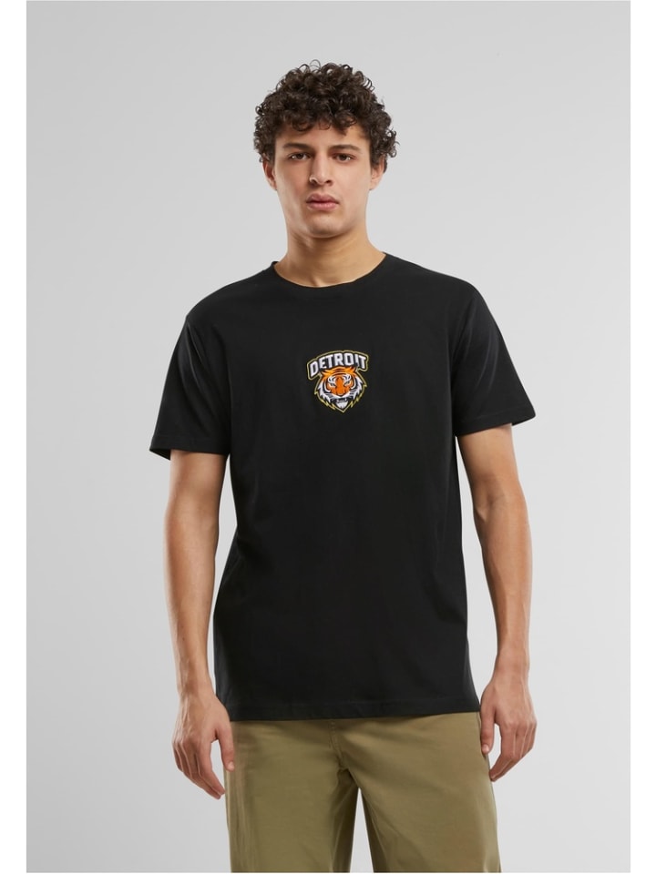 

Футболка с нашивкой Detroit Tiger Head черного цвета Mister Tee, Черный, Футболка с нашивкой Detroit Tiger Head черного цвета Mister Tee