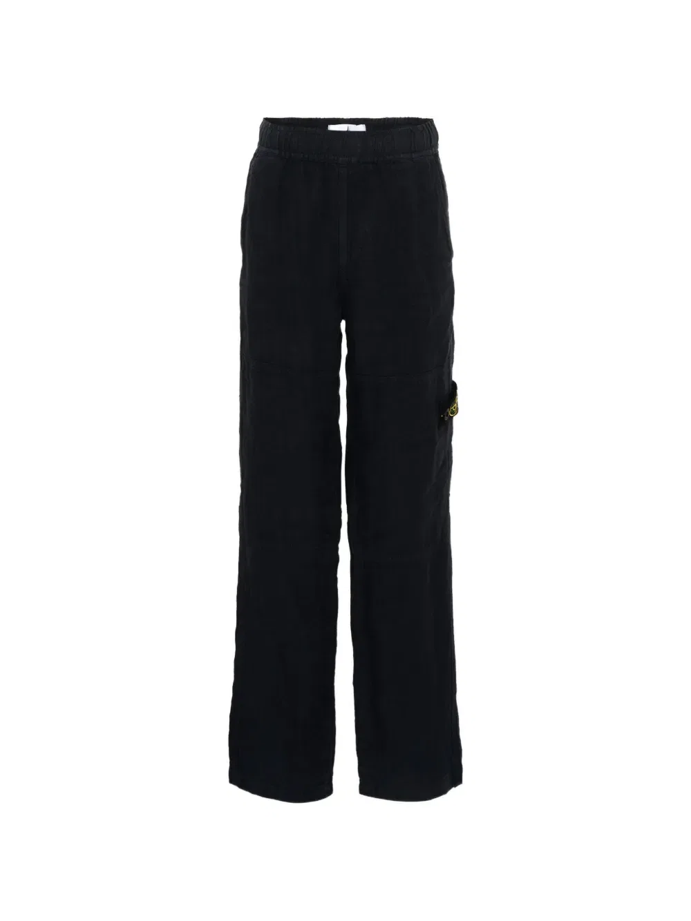 Повседневные брюки с нашивками Stone Island Junior, черный