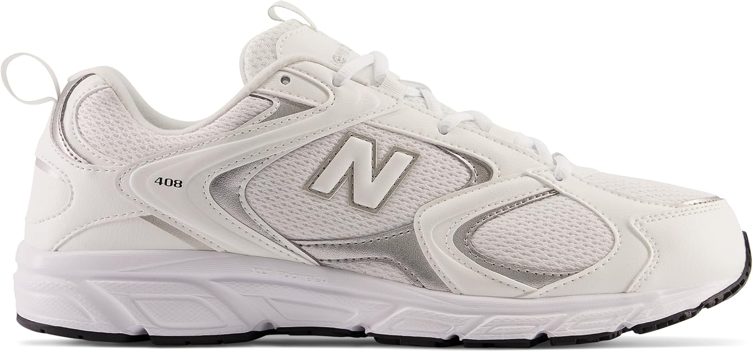 Мужские кроссовки New Balance 408 V1, белый/черный — фото 3