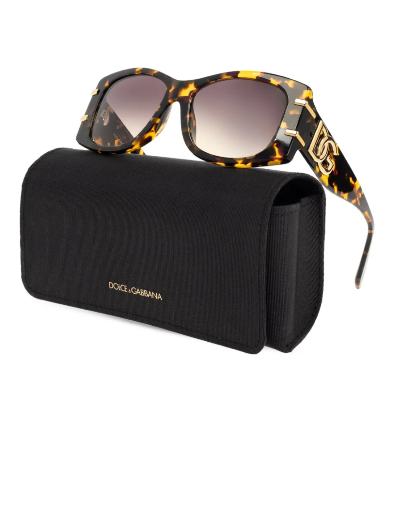 Солнцезащитные очки с DG-пластикой Dolce & Gabbana Eyewear, коричневый — фото 3