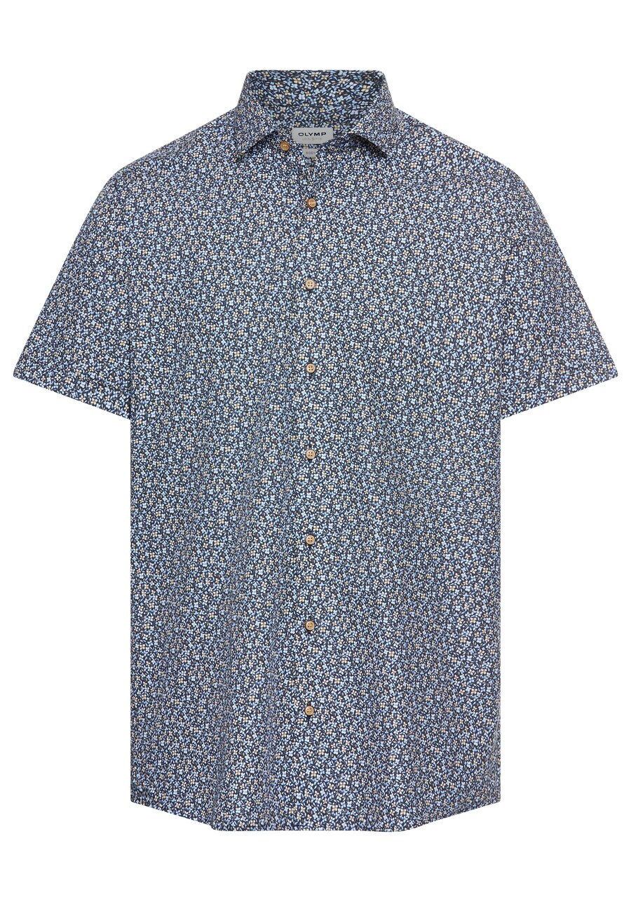 

Рубашка на пуговицах классического кроя OLYMP, темно-синий/светло-голубой