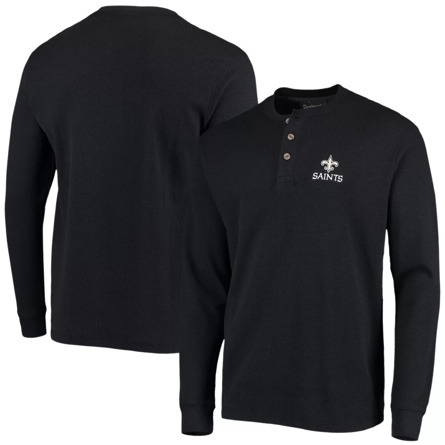 

Мужская черная футболка Dunbrooke New Orleans Saints с логотипом Maverick Thermal Henley с длинным рукавом, Черный, Мужская черная футболка Dunbrooke New Orleans Saints с логотипом Maverick Thermal Henley с длинным рукавом