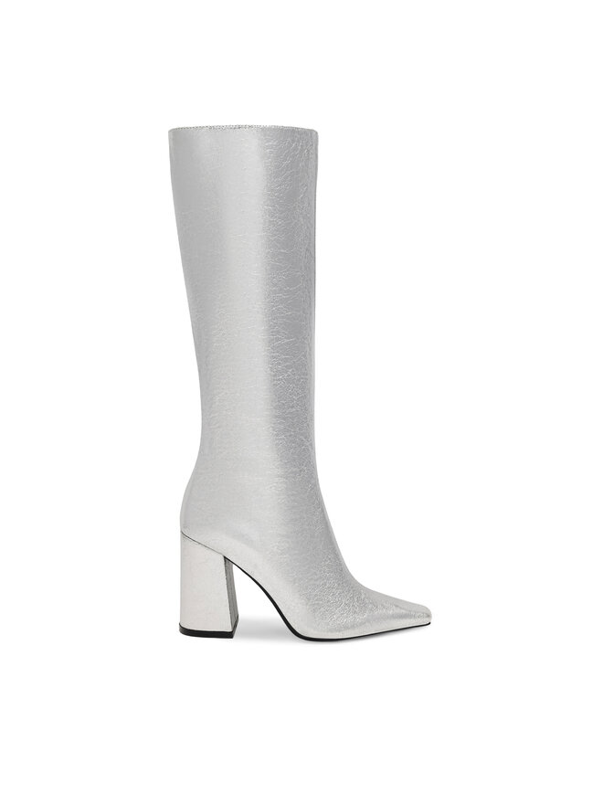 Сапоги SAMAA Nine West, серебро