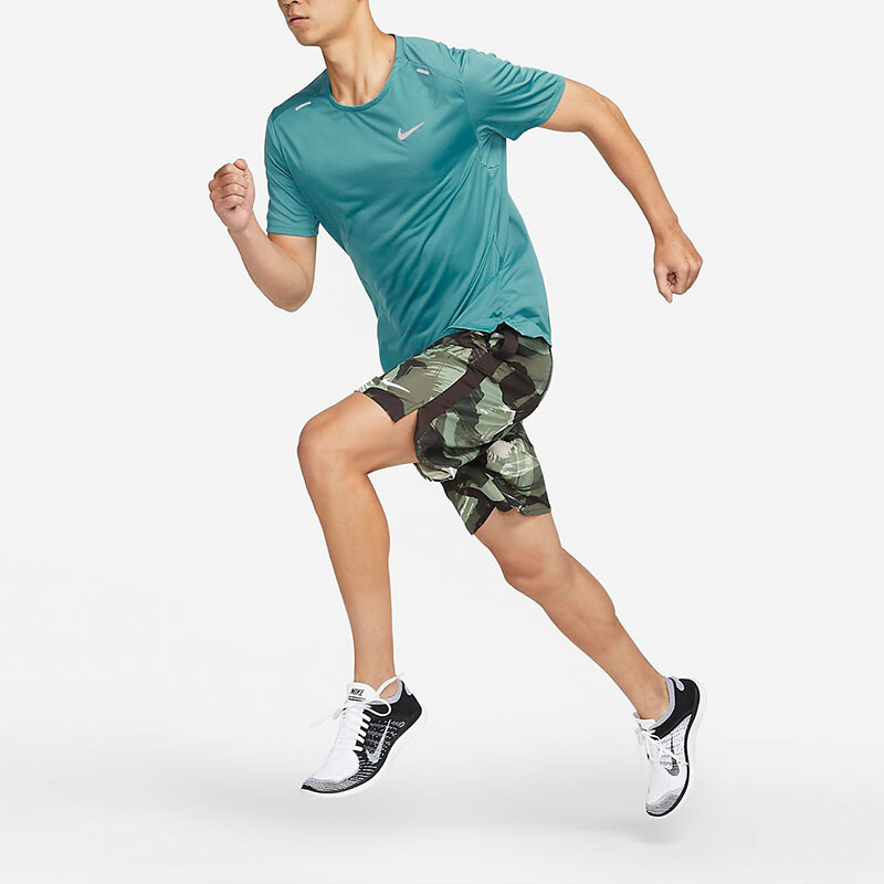 Футболка мужская минеральная синяя Nike, синий — фото 3