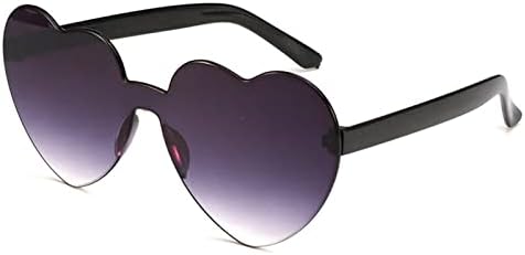 

2026 14 цветов Модные винтажные солнцезащитные очки в форме сердца, конфетные цвета, защита от УФ-излучения UV400, летние, современные, простые, для улицы MTZJH, Heart-gray