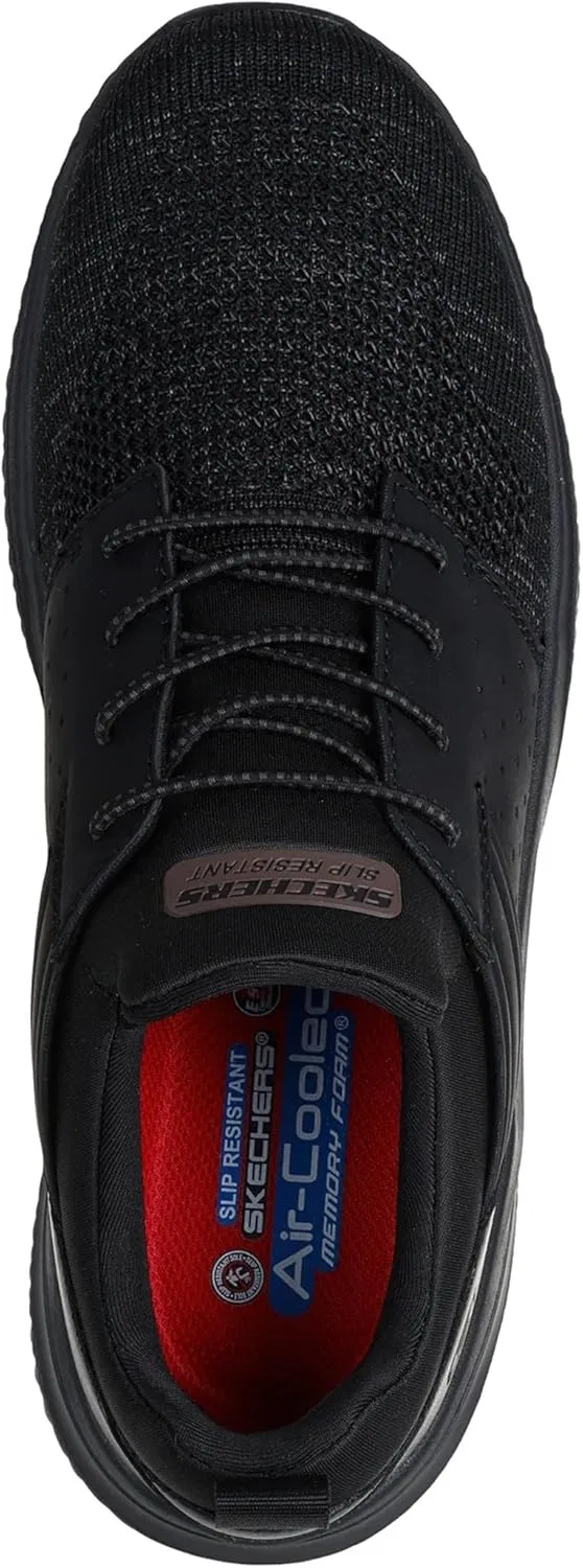 Мужские рабочие кроссовки Skechers Delson 3.0 Oteron 200291EC BLK, черные — фото 4