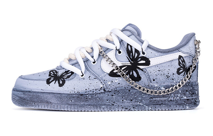 

Кроссовки Nike Air Force 1 Skateboard Shoes Women's Low-Top Gray Black