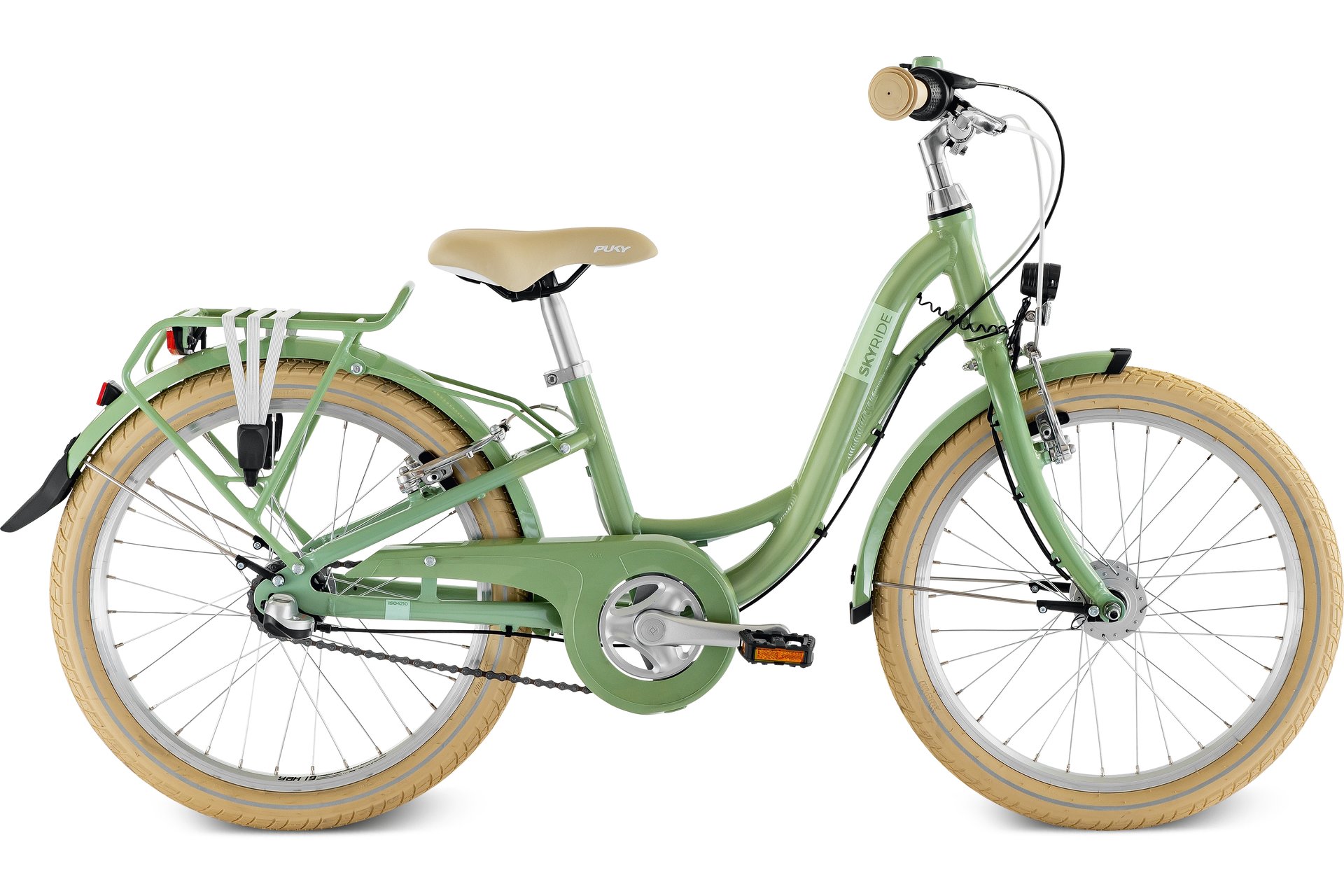 Детский велосипед Puky Skyride 20-3 Classic - 20 дюймов - Tiefeinsteiger - 2025, цвет Grün|retro-green — фото 3