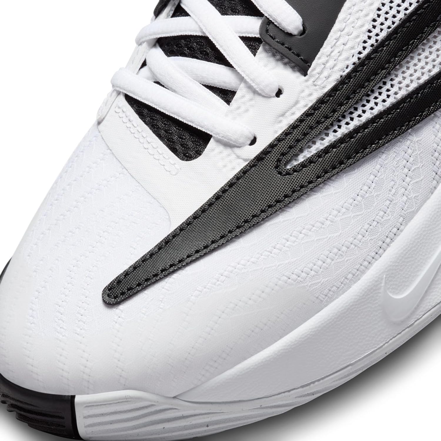 Мужские кроссовки Nike, три четверти высоты, белый/черный — фото 4