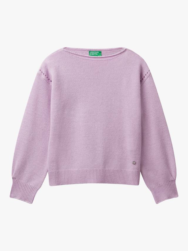 

Детский джемпер из шерстяной смеси Benetton, Violet