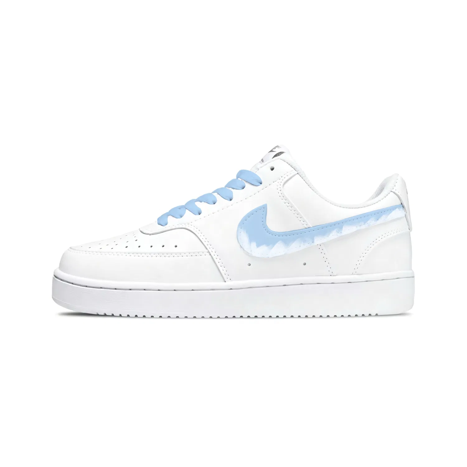 Кроссовки кожаные Nike Court Vision 1 White Blue