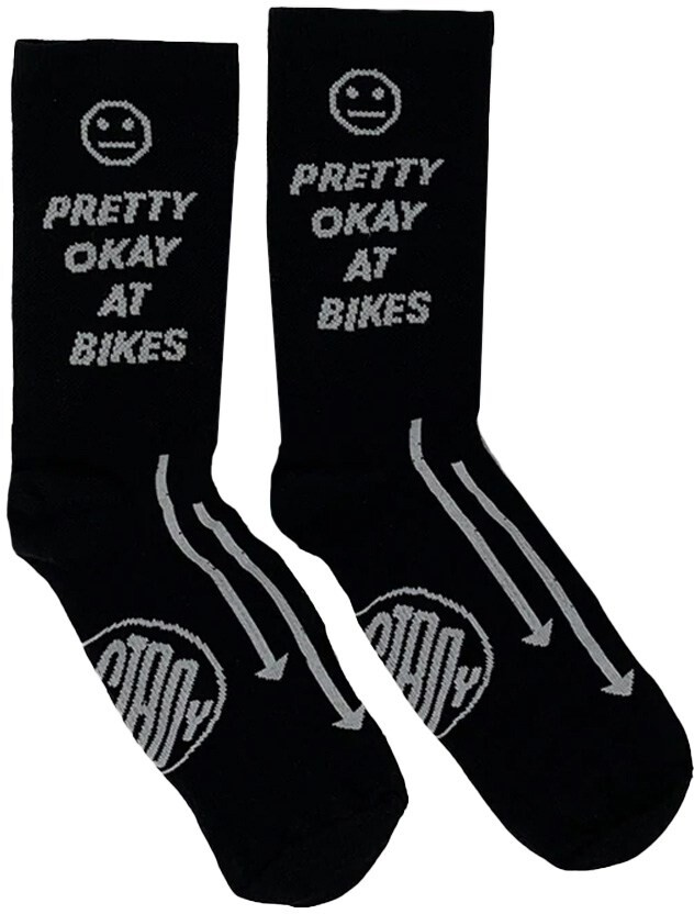 

Носки Pretty Ok At Bikes Crew Ostroy, черный