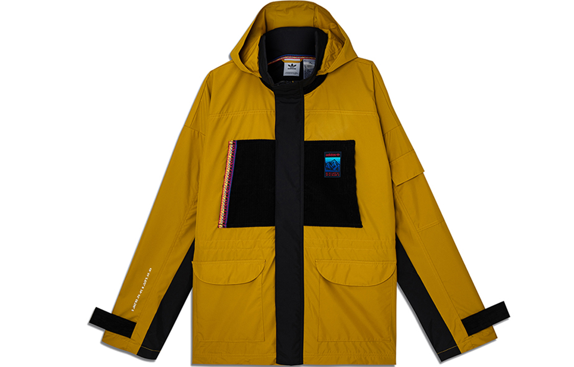 Куртка Adventure Мужская Ярко-желтая Adidas Originals, Spice Yellow — фото 2