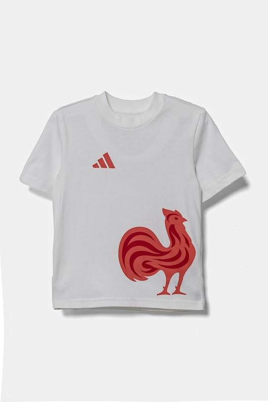 

Детская хлопковая футболка Adidas Performance, белый