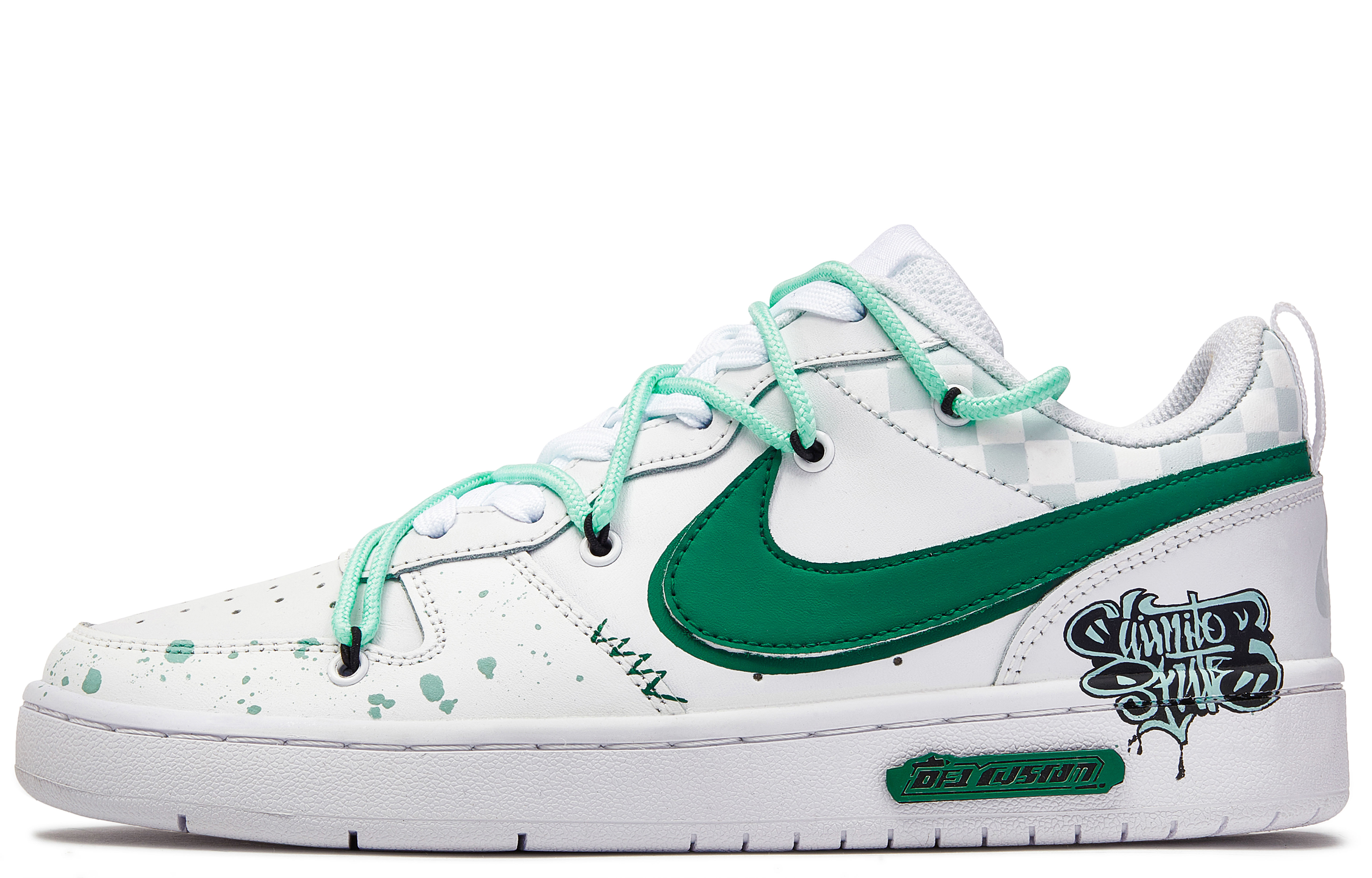 

Кроссовки Nike Skateboarding Shoes Women's Low-top White/green, слоновая кость, Бежевый, Кроссовки Nike Skateboarding Shoes Women's Low-top White/green, слоновая кость