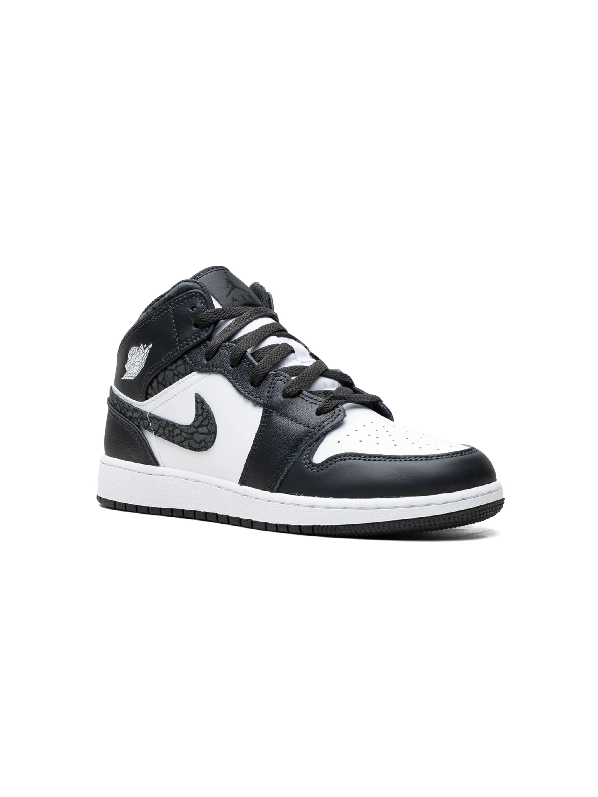 

Кроссовки Air Jordan 1 Mid Panda Elephant Jordan Kids, черный
