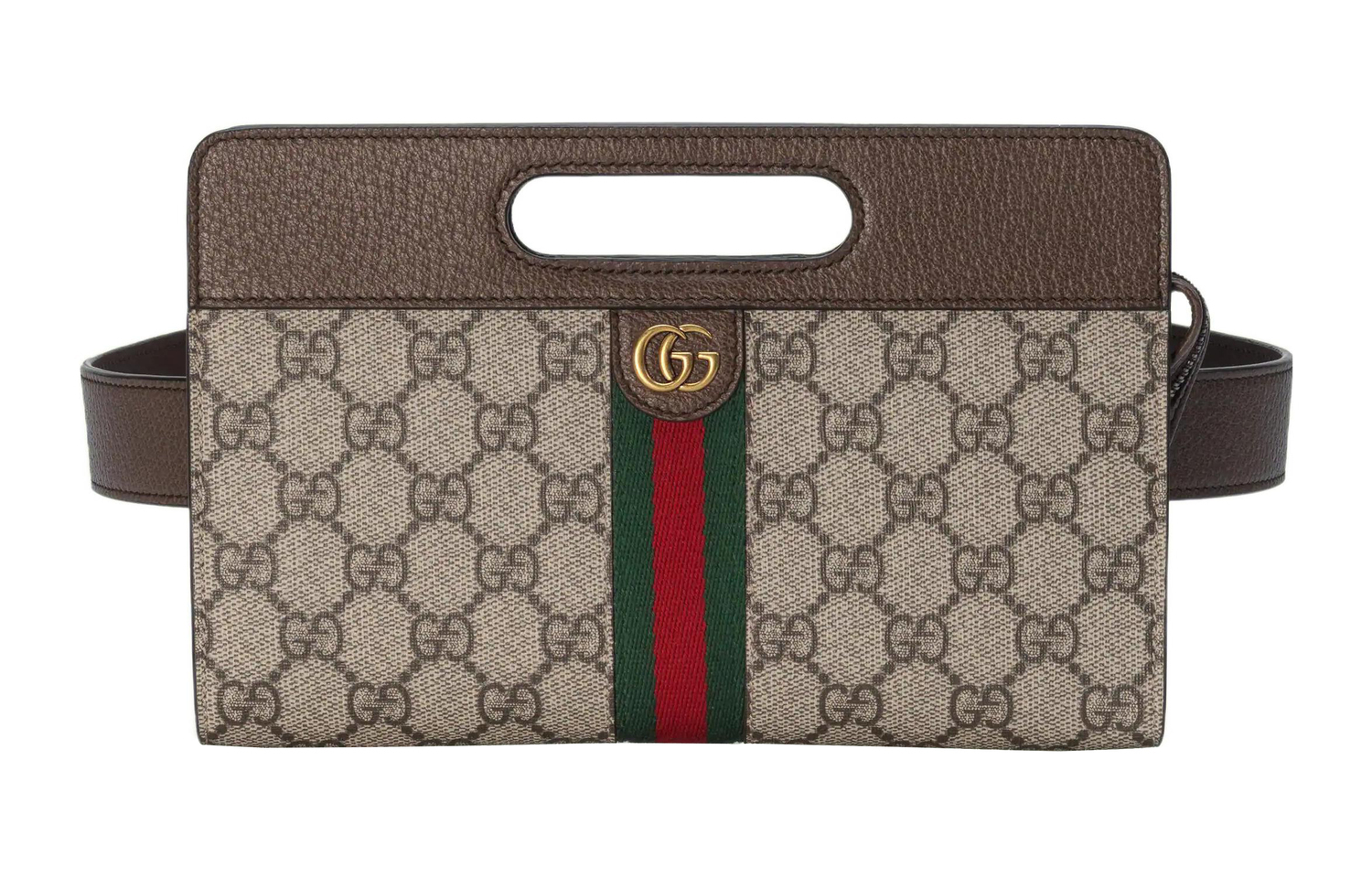 

GUCCI Ophidia поясная сумка через плечо unisex ebony/brown