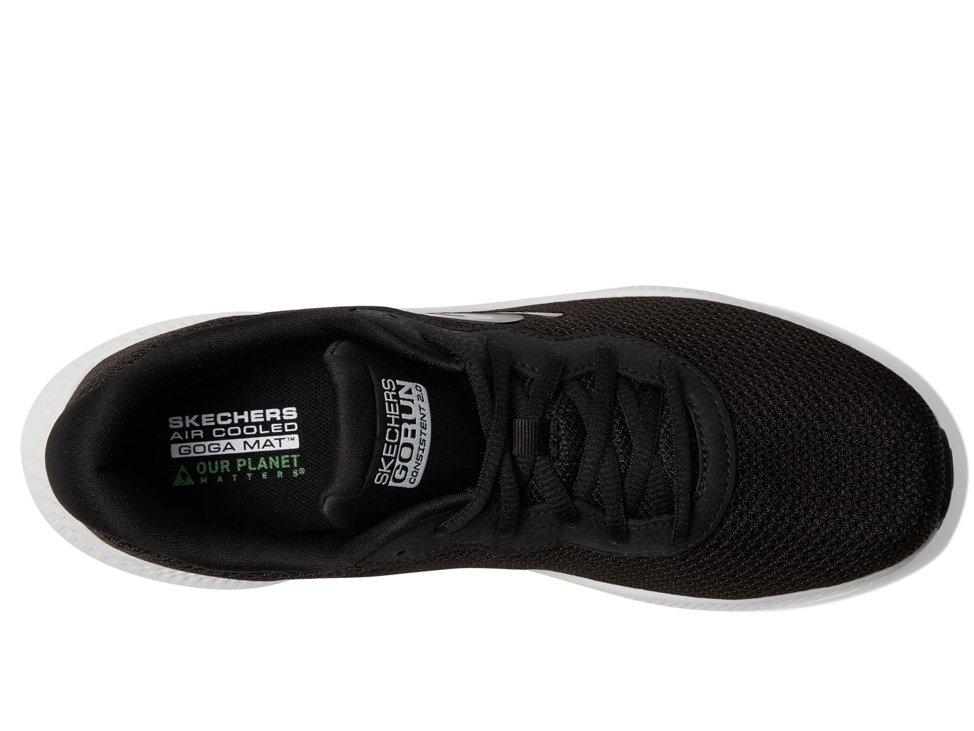 Кроссовки SKECHERS Go Run Consistent 2.0 Engaged, черный/белый — фото 2
