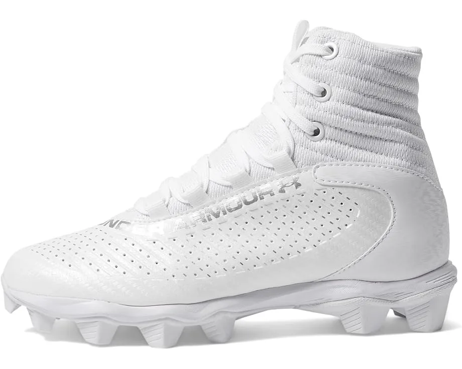Кроссовки Under Armour Kids Highlight Fran RM 2.0 (Toddler/Little Kid/Big Kid), White/Metallic Silver/Metallic Silver — фото 4
