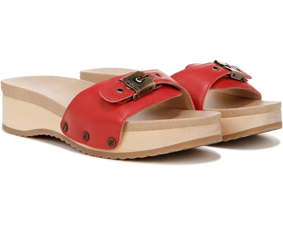 

Сандалии Dr. Scholl's Original Too Slide, цвет Heritage Red Leather