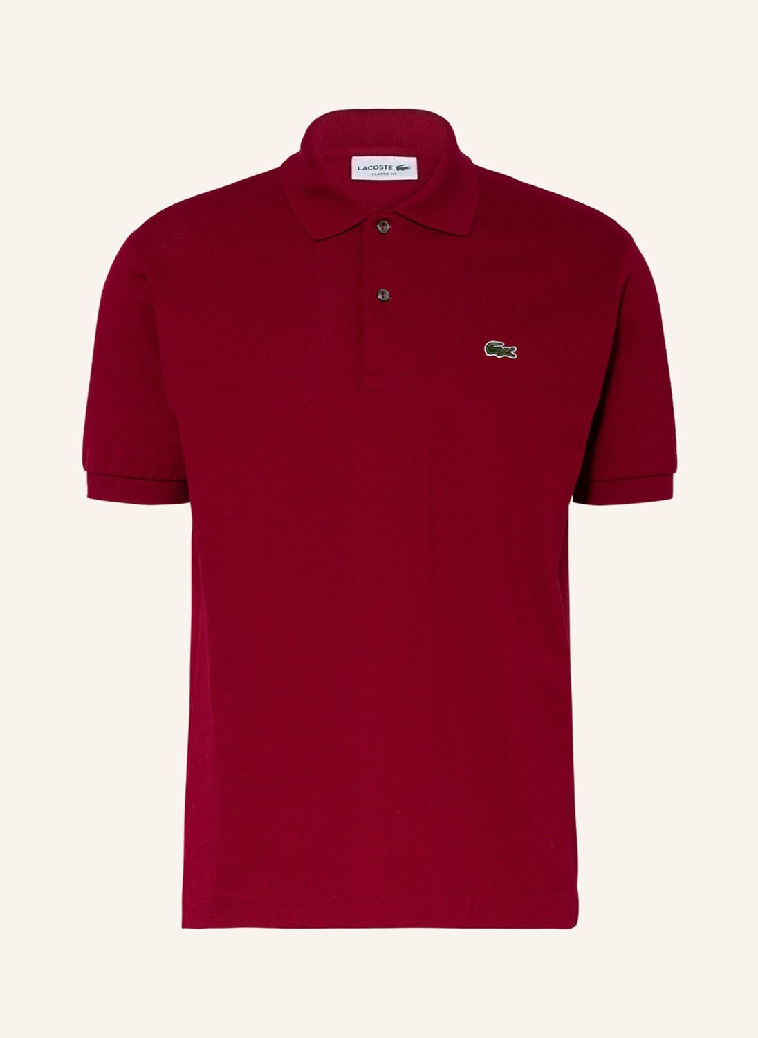 

Рубашка поло LACOSTE Piqué Classic Fit, темно-красный