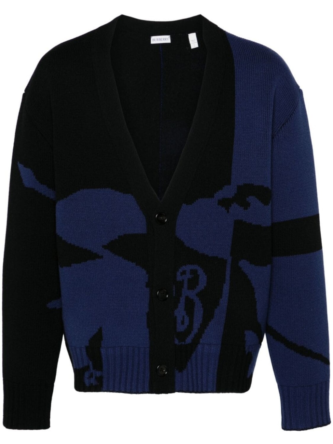 

Burberry шерстяной кардиган EKD, синий