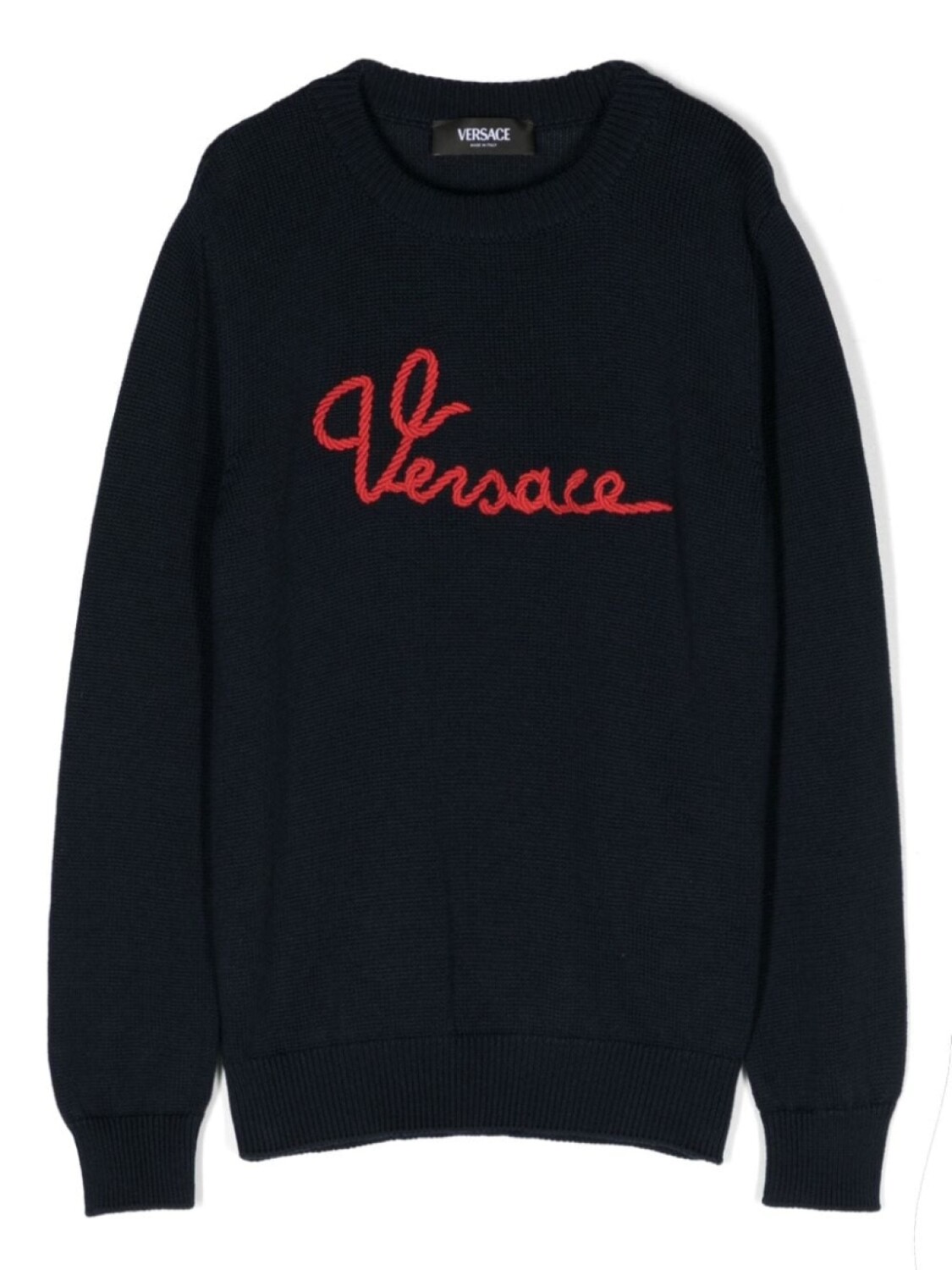 

Versace Kids джемпер с логотипом Marine, синий
