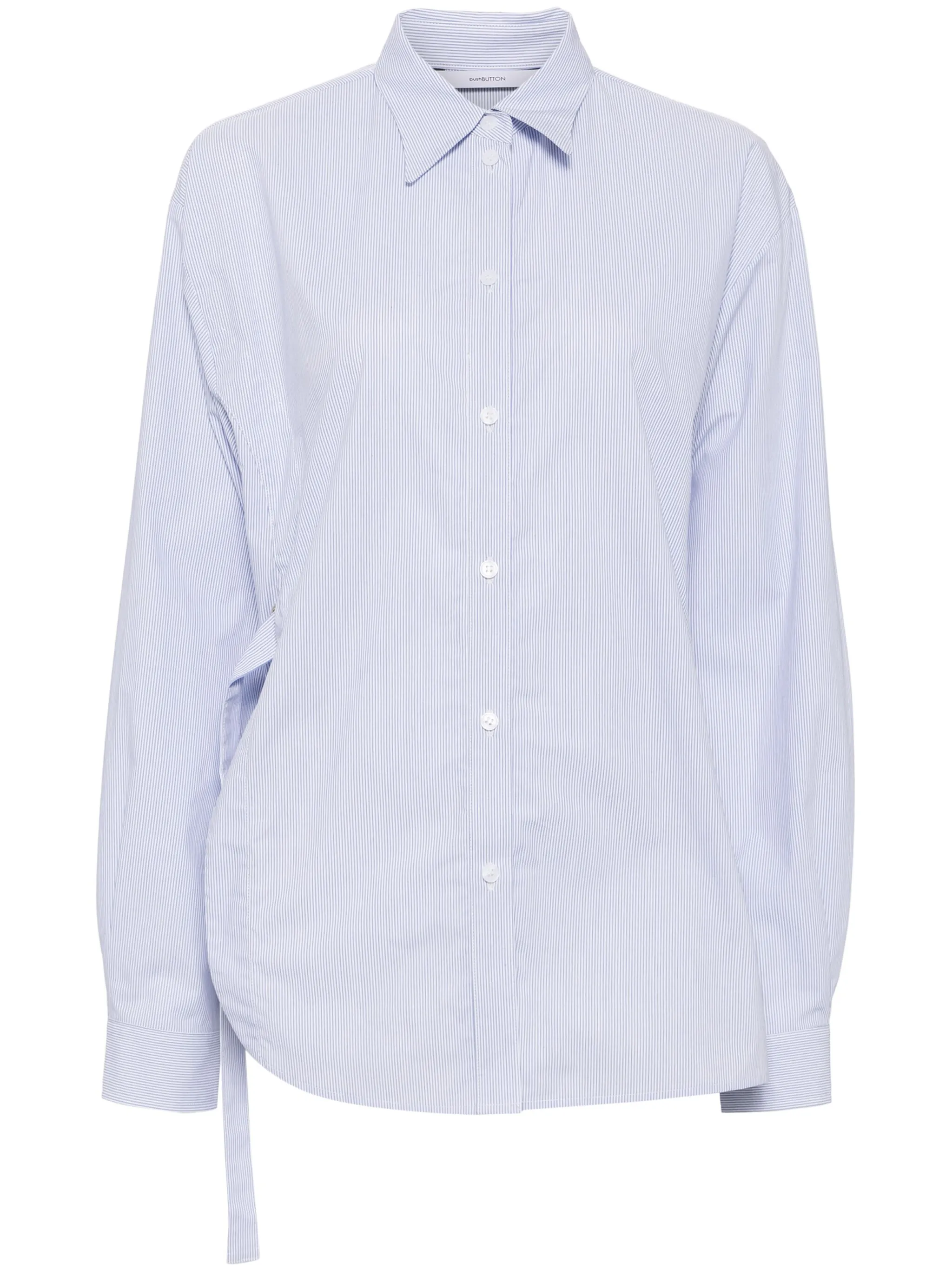 

Рубашка оверсайз в полоску Pushbutton, синий