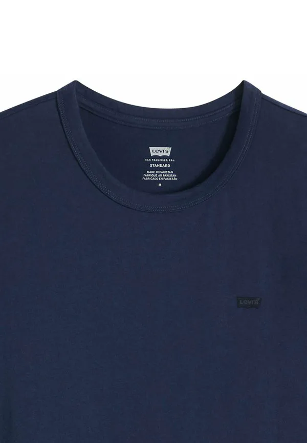 Оригинальная футболка, окрашенная в цвет бордо, базовая футболка. Levi'S, Dunkelblau — фото 2