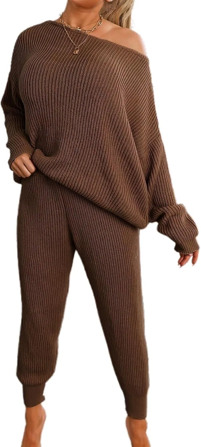 Толстовка и брюки оверсайз, Generic, коричневый, M