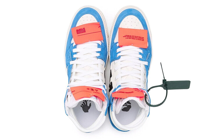 Кроссовки мужские Off-White Off-Court для скейтбординга, белый / синий — фото 4