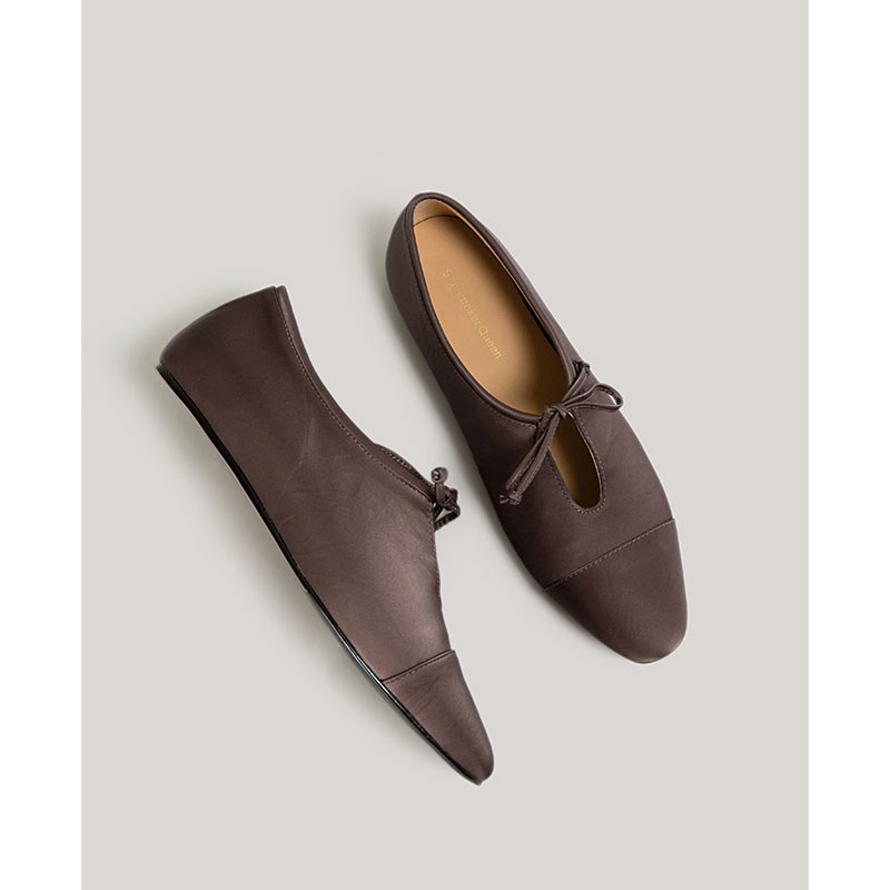 SHOEMAKER QUEEN Коричневые женские туфли-лодочки, цвет Brown — фото 4