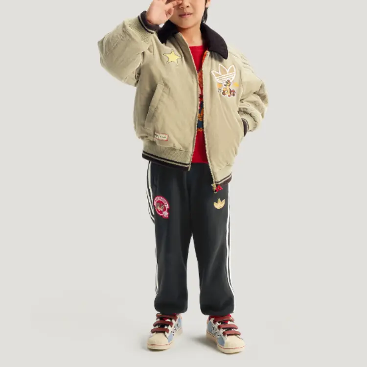 X Disney Утепленная Куртка FW25 Детская Adidas Originals, wonder goods коричневый — фото 4