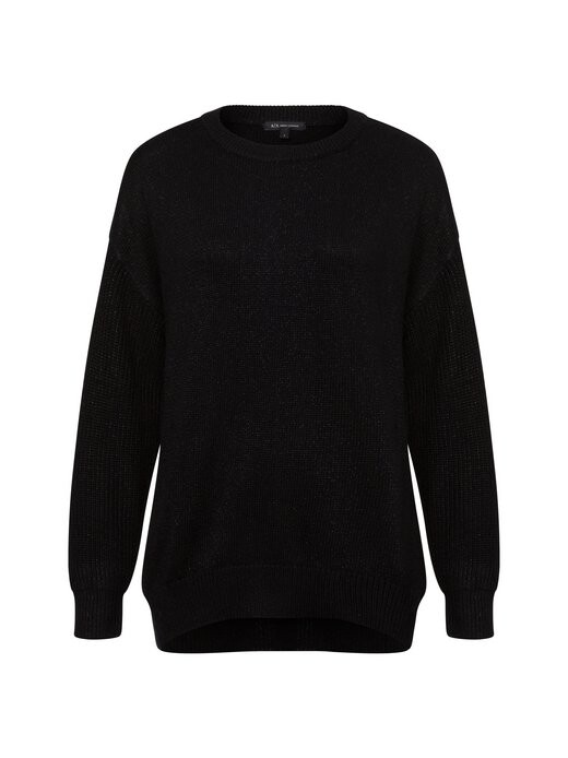

Вязаный свитер Armani Exchange, черный