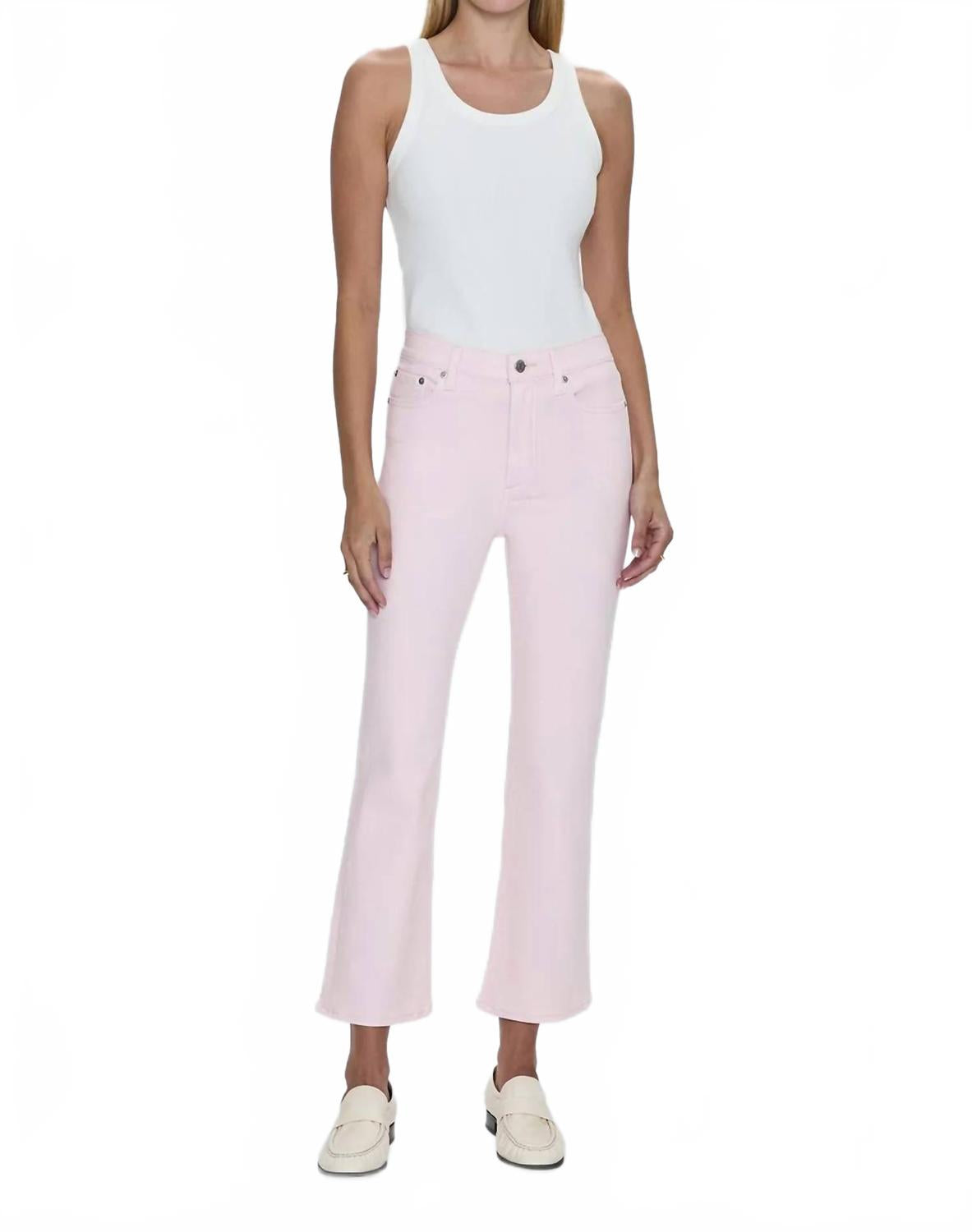 

Джинсы Lennon High Rise Crop Boot In Blush PISTOLA, Blush