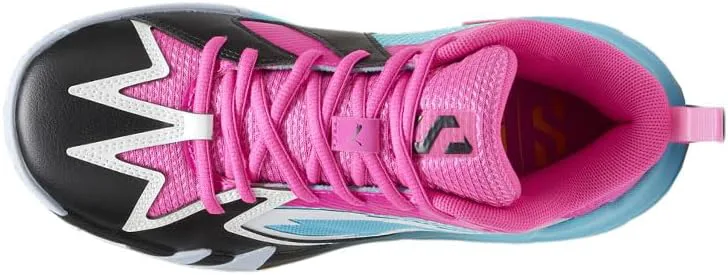 Детские кроссовки для девочек PUMA Kids Girls Scoot Zeros Jr для баскетбола и повседневной носки - розовые, синий — фото 4