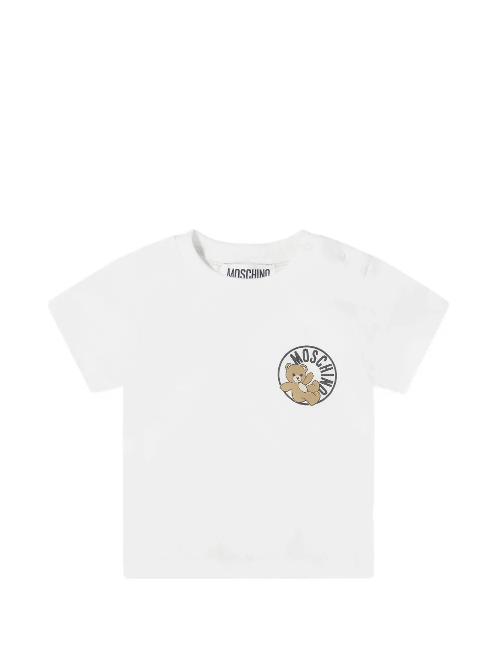 Комплект шорт с логотипом "Тедди" Moschino Kids, белый — фото 3